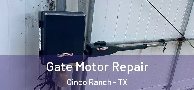 Gate Motor Repair Cinco Ranch - TX